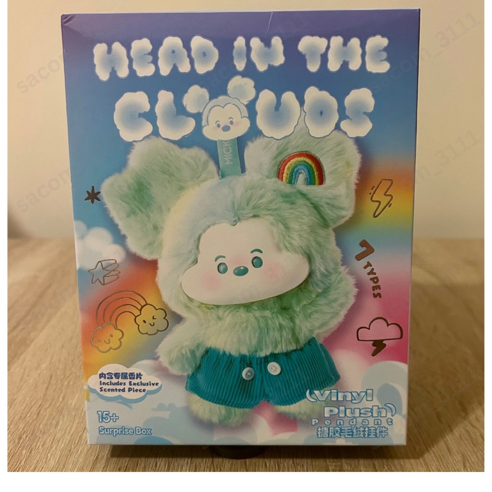 Mickey Head in the Clouds Plush Toy Blind Box Sealed Authentic MINISO